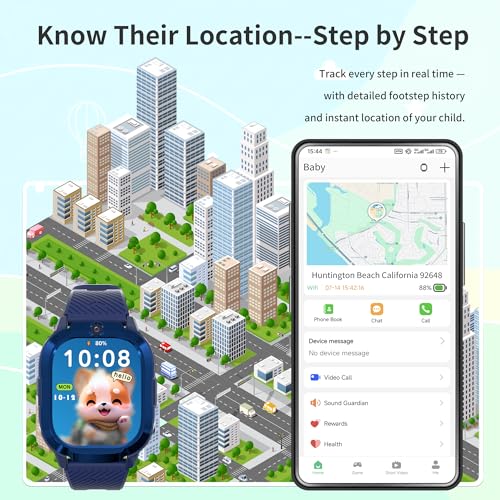 Kids Watch with GPS Tracker Blue3