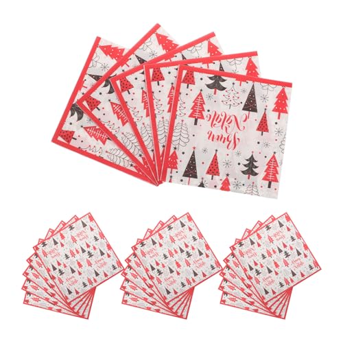 Servilletas de papel de 2 capas navideñas absorbentes para evitar derrames en tu fiesta
