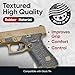 Handleitgrips Handgun Grip Tape Compatible with Glock 19x - Black Textured Rubber Pistol Grip Tape, Easy Installation, Gun Parts & Accessories, Veteran Owned, Made in The USA