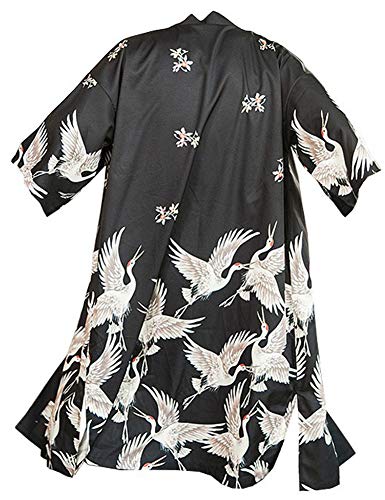 Hotmiss Mens Kimono Cardigan Open Front Cloak Yukata Outwear Long Bathrobe Tops2