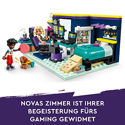 LEGO 41755 Friends Novas Zimmer Gaming Spielzeug mit Zac Mini-Puppe und Pickle der Hund, kleine Geschenke für Kinder ab 6 Jahren… – Ansicht 5