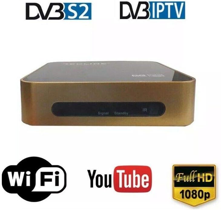 Redline Golden Box Full HD Satellite Receiver for IPTV, WiFi, YouTube