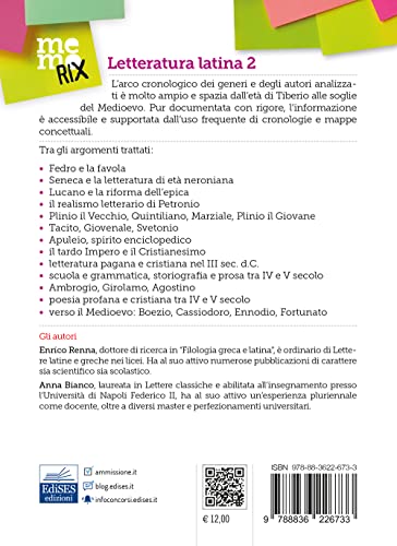 Letteratura Latina. Dall'età Imperiale Alle Soglie Del Medioevo (Vol. 2) - 2