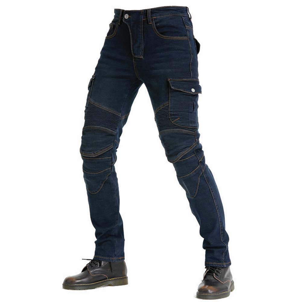 Herren Motorradhose Motorradjeans Denim Motorrad Hose mit Protektoren Motorradbekleidung Schutzkleidung Slim Fit Denim Hose