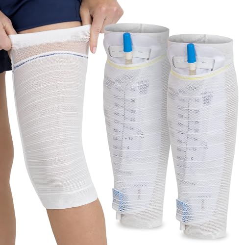Vive Catheter Leg Bag Holder for Men & Women (2 Pack) - Nephrostomy & Foley
