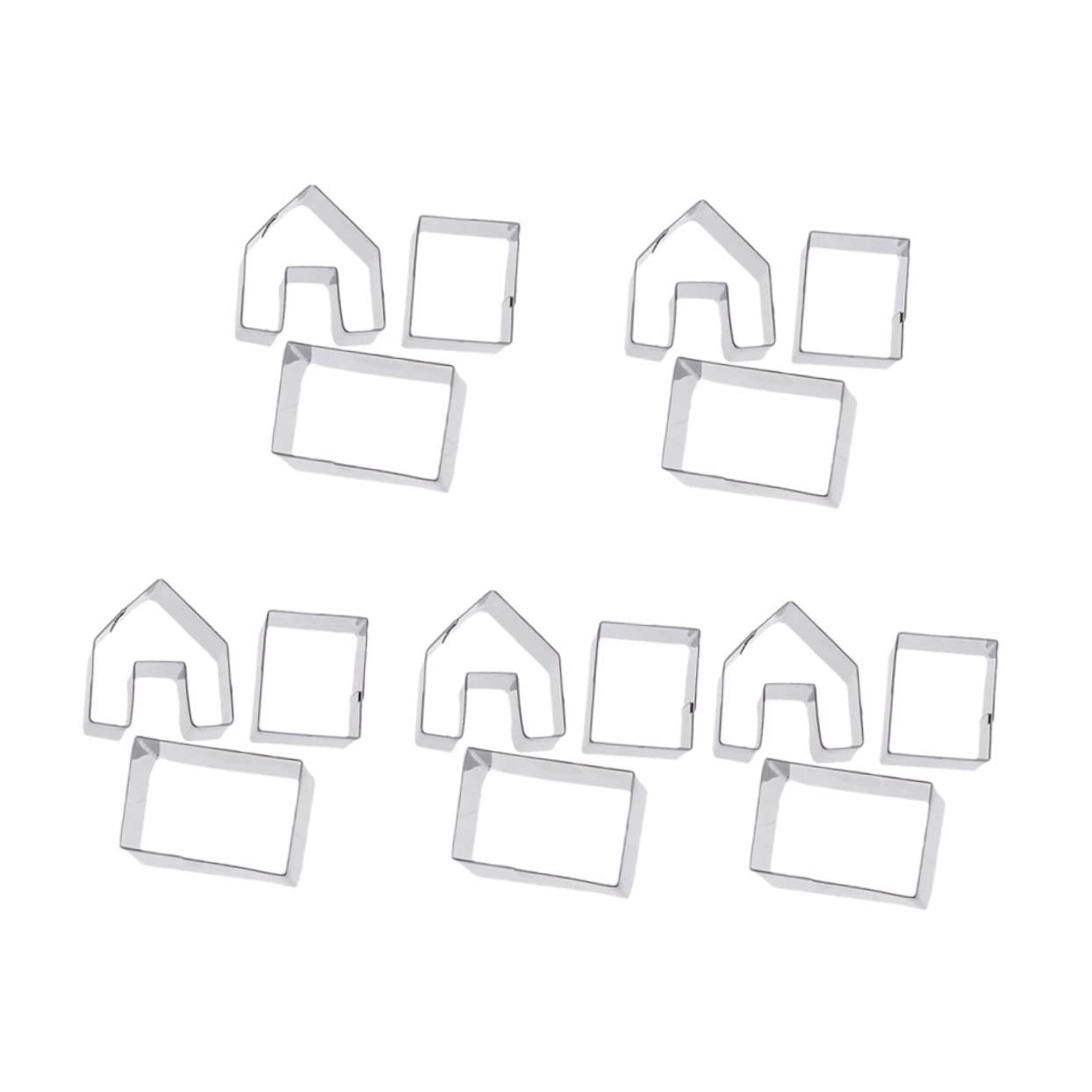 5juegos Molde para Pastel Mini Casa de Jengibre de Molde para Galletas Navideñas para Decoración de Fiesta de Navidad y Horneado DIY