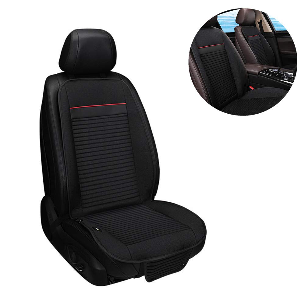 stoelhoezenset compleet pu-leder zwart - Auto-accessoires