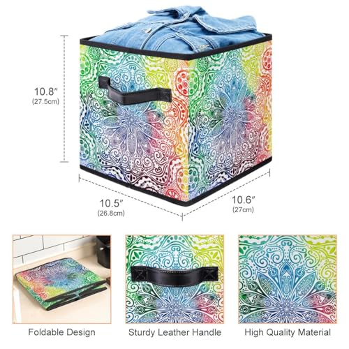 Cube de rangement pliable avec poignées solides pour optimiser vos placards de maison - 4