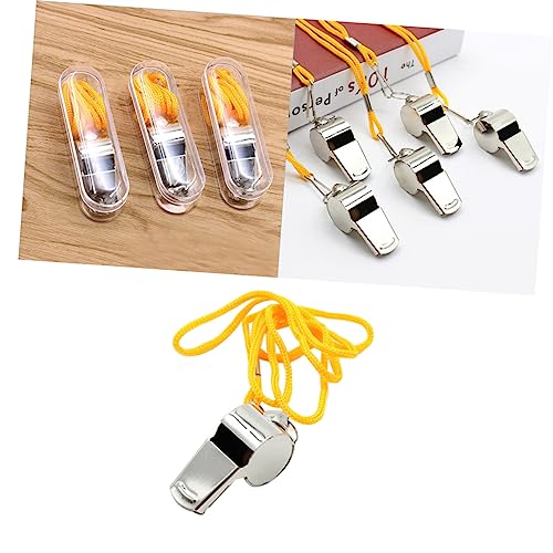Pitos de emergencia de acero inoxidable, paquete x3 miniatura 3