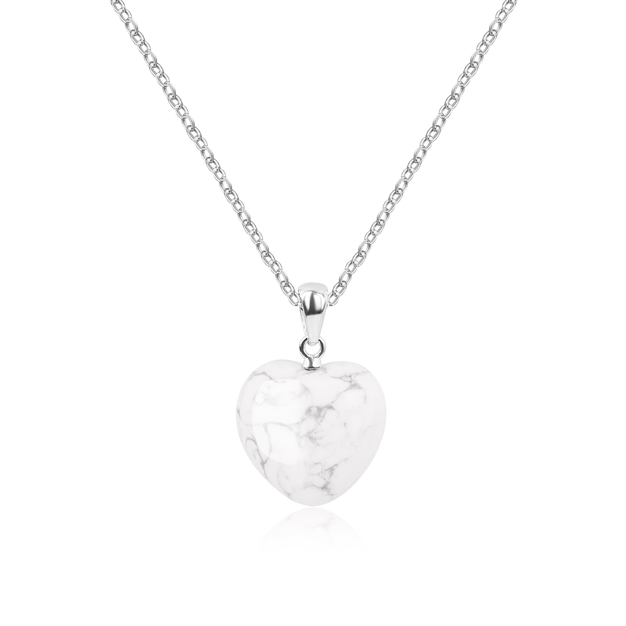 Pendentif cœur en pierre COAI collier artisanal luxe - 8