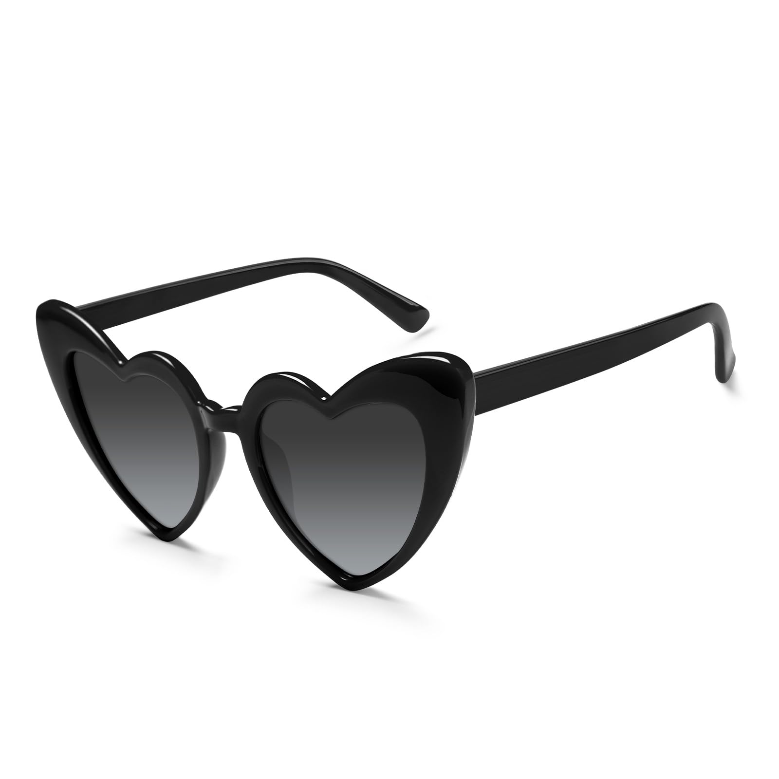 BOUBONI Heart Shaped Sunglasses Vintage Heart Glasses Bridal Party Sunglasses for Women Wedding Bachelorette Party Favors