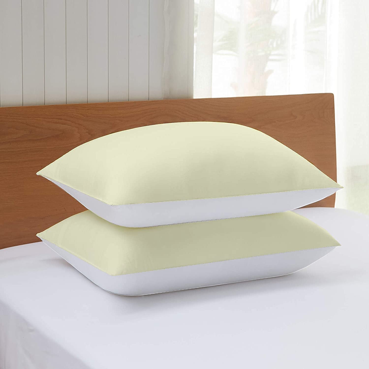 Egyptian Cotton Pillow Covers - Set of 2 Dark Grey -12