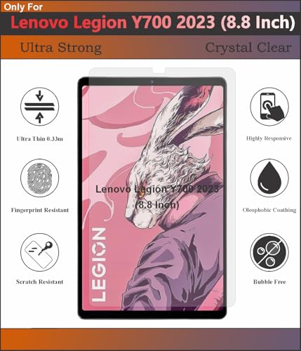 Image of Screen Guard Compatible With Lenovo Legion Y700 2023 (8.8 Inch) Flexible 9H Hardness Fiber Screen Protector Not a Tempered Glass.