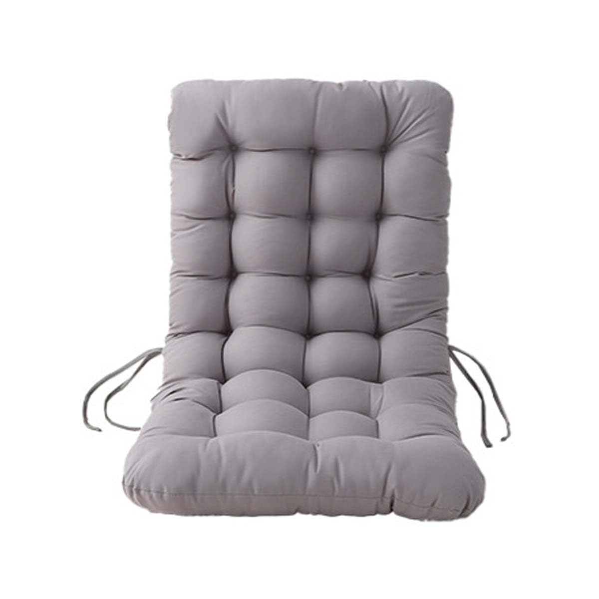 Miaogoo Outdoor Chair Cushion Seat Pads, High Back Recliner Soft Garden Chair Cushion with Backrest, Rocking Armchair Mat for Patio Indoor Home Office (Gray,125x45cm)