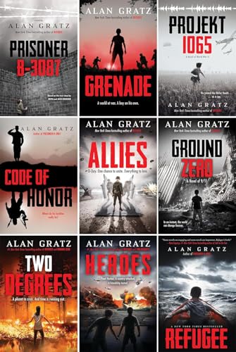 Alan Gratz Bestselling Series, Collection Set of 9 Books. Prisoner B-3087, Code of Honor, Projekt 1065, Refugee, Grenade, Allies, Ground Zero, Two Degrees, Heroes: A Novel of Pearl Harbor