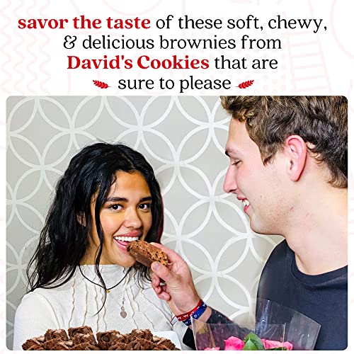 David's Cookies Classic Chocolate Chip Brownie Dessert Tray - Fresh Bake, Soft, Chewy, And Delicious Brownies - Great For Sharing At Parties, Events, Or With Family And Friends (26 Oz) #TOP5