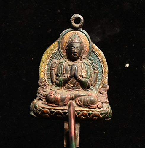 Statue Bouddha Chenrezig bronze pour apaiser l'ambiance maison - 5