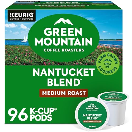 Green Mountain Coffee Roasters Nantucket Blend Keurig Single-Serve K-Cup Pods, Medium Roast Coffee, 96 Count