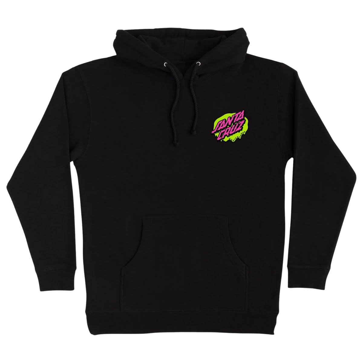 Santa Cruz Slime Scream Hoodie - Black (UK, Alpha, L, Regular, Regular, Black)
