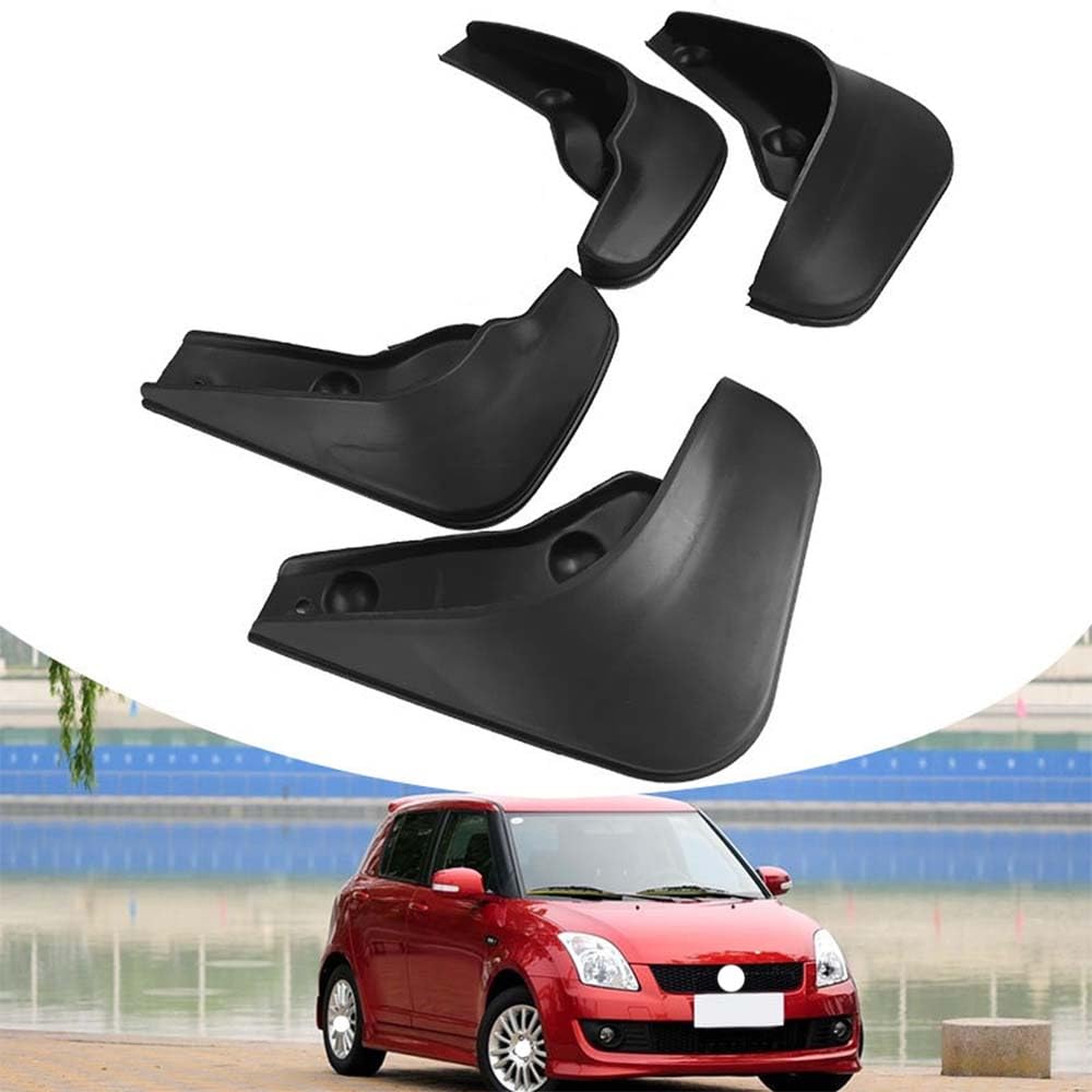RJQXZXGQ Car Mud Flaps, for Old Suzuki Swift Front & Rear Car Mud Flaps, Splashproof Tough Auto Splash Guards Fenders