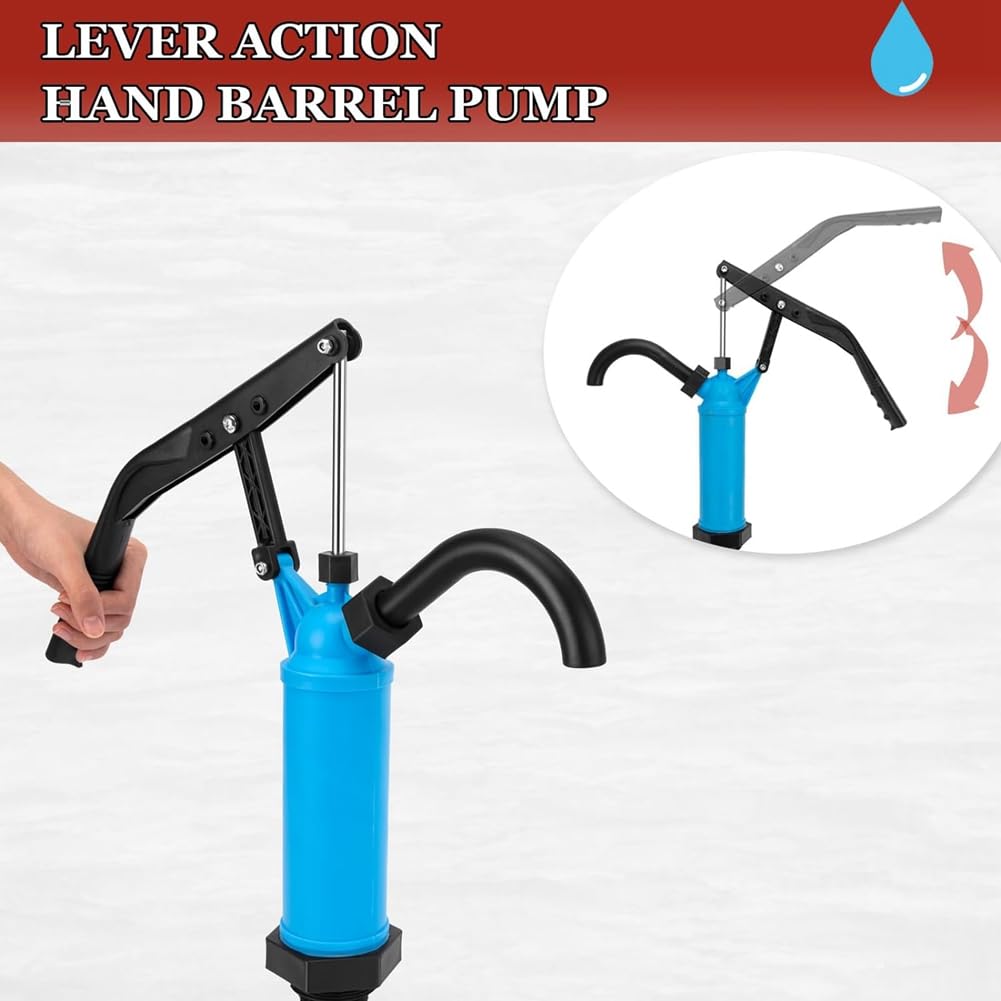 Pompe de Transfert D' pour Fûts de 55 Gallons, Convient Aux Fûts de 5 à 55 Gallons