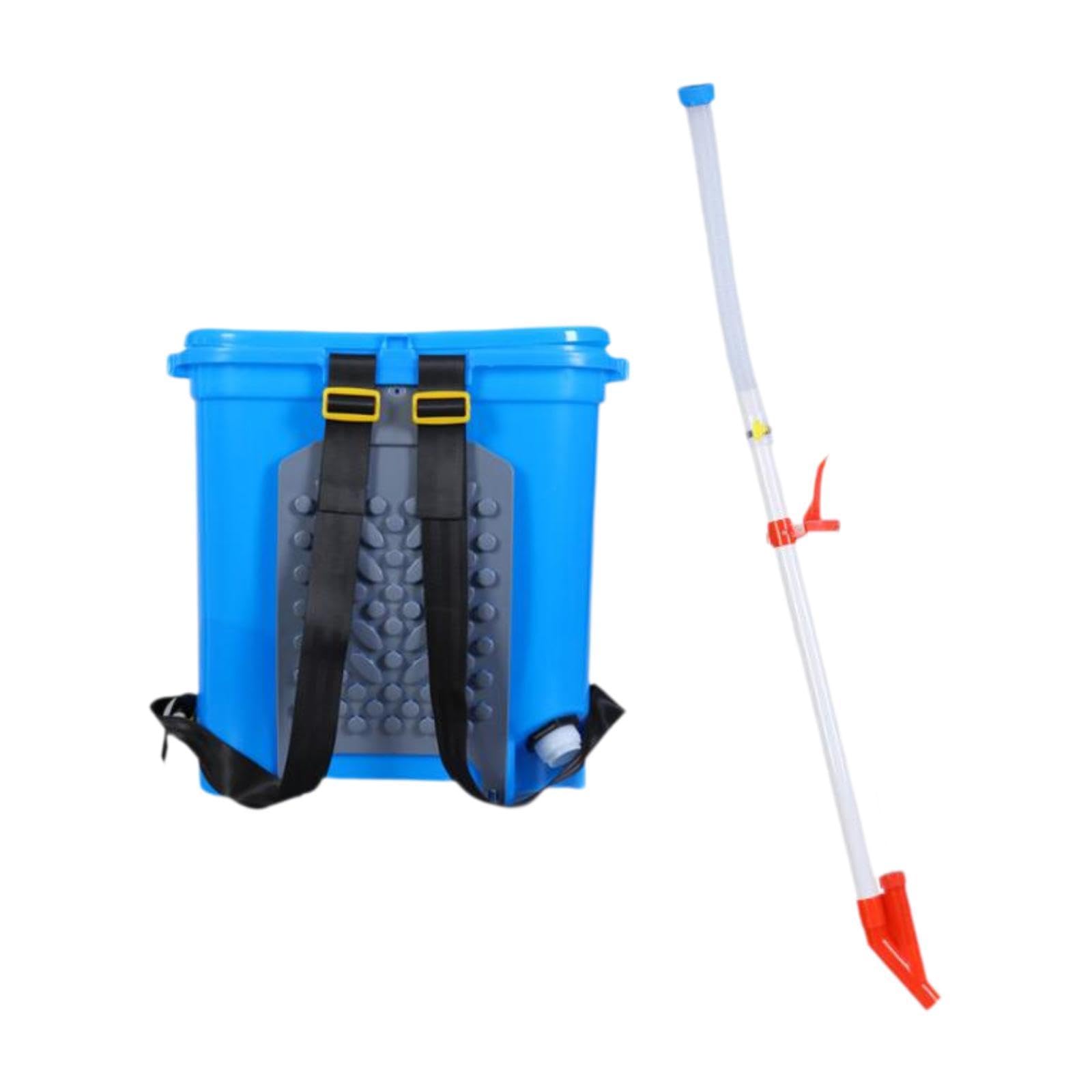 Milageto Épandeur d'engrais Manuel 25L, Outil de semis de Jardin, Distributeur d'engrais, épandeur d'engrais Polyvalent pour l'agriculture, Un Seul Trou