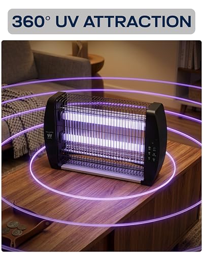 Image of Weird Wolf 20W Electric Insect Killer Machine for Home with Remote Control | Japanese Technology | 365nm UV Light | Covers 100 sq.m | Timer Function | Detachable Tray | 1-Year Warranty