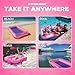 SWIMLINE ORIGINAL Suntan Tub Classic Edition Inflatable Floating Lounger Pink & Purple, Tanning Pool Hybrid Lounge, Oversized Pillow, Fill With Water, Reflective Design For Tanning and Outdoors