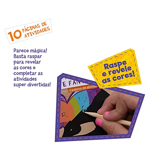 Raspacolor: Caderno de atividades Mistérios e Fantasias - Toyster Brinquedos