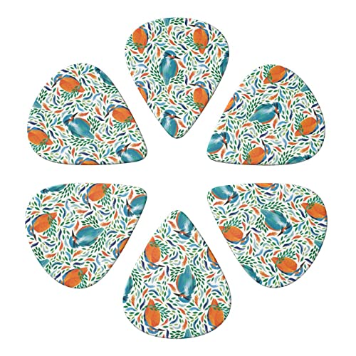 ASDTEHCY Lot de 6 médiators en celluloïd, motif oiseau, pour guitares acoustiques, électriques, basses ou ukulélé - Les Beatles, Paul McCartney, John Lennon, RIngo Starr, George Harrison ASDTEHCY Lot de 6 médiators en celluloïd, motif oiseau, pour guitares acoustiques, électriques, basses ou ukulélé – Image 3