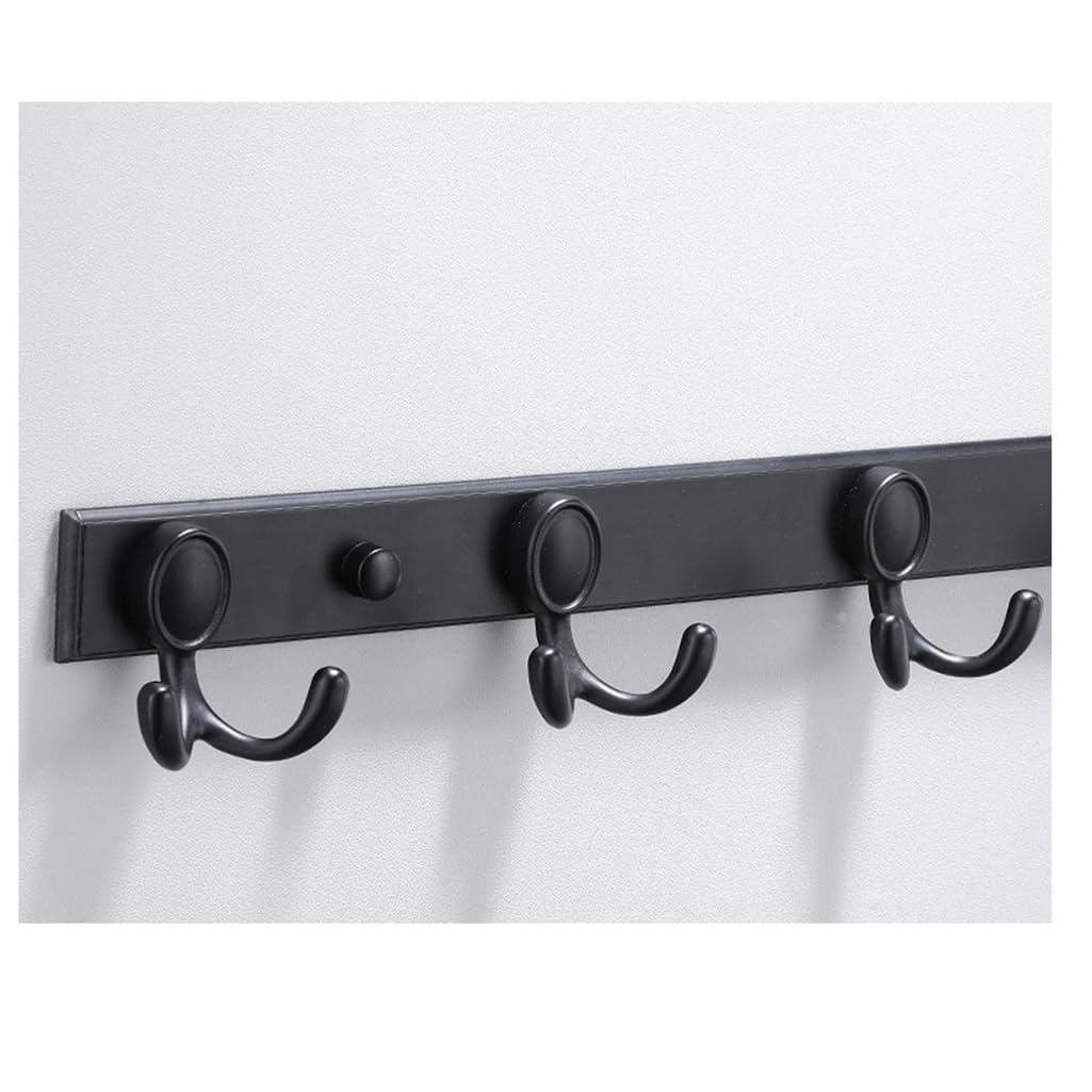ZHOUXIAO Vintage Metal Coat Rack Wall Mounted with Hooks, Antique Heavy Duty Coat Hook Rail, Hat Robe and Towel Hooks Rack for Bathroom, Entryway, Mudroom 5hook