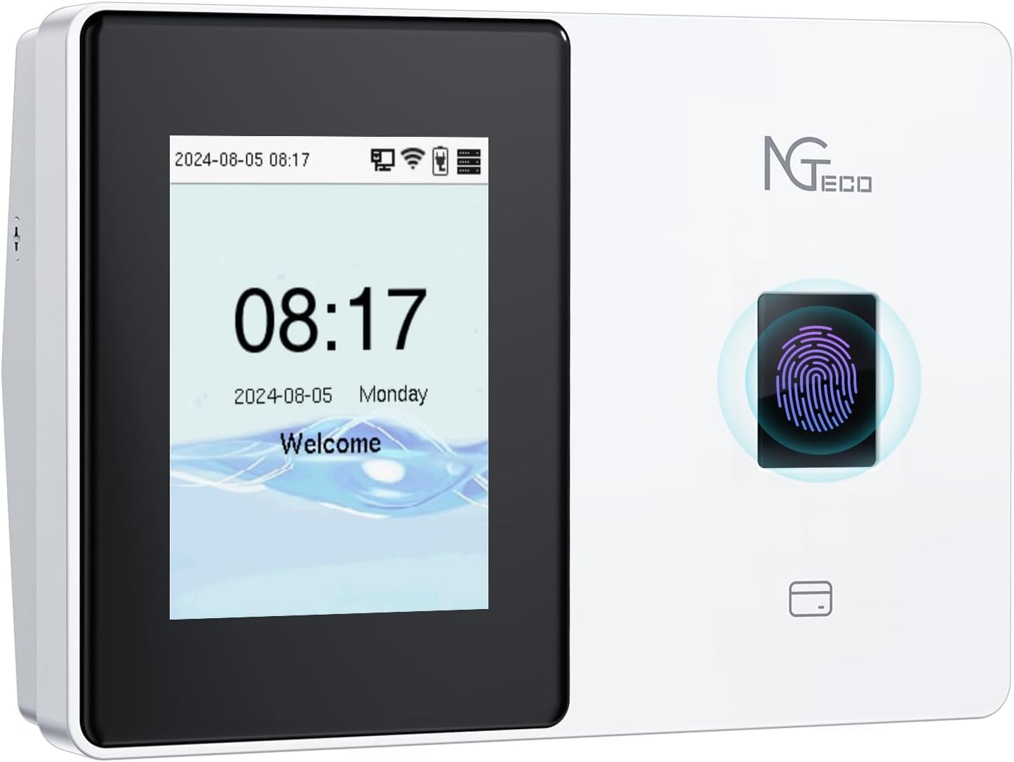 Sponsored Ad - NGTeco Cloud Time Clock for Employees Small Business, Fingerprint+Card Time Clocks With Battery, 2.4G & 5G WiFi Times Clock Punch Machine with Remote Control Software ＆ iOS/Android App (0 Monthly Fee)