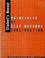 Principles of clay masonry construction: Student's manual B0007EIE2A Book Cover