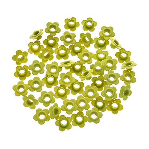 Mimo Ilhós Creating - Flor - Amarelo Candy - 4,5 mm - 50 Unids - Ideal Para Projetos de Scrapbook, T