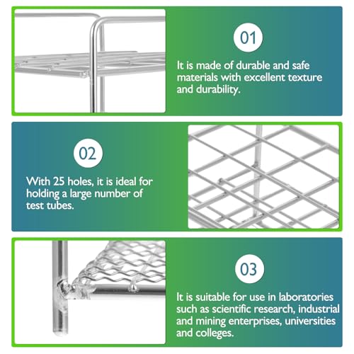 Support de tubes à essai acier inoxydable robuste stable - 7