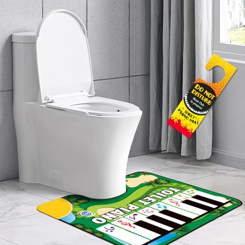Toilet Piano Mat, Lustige Toiletten Klaviermatte, Toiletten Matte Piano Mit Klavierklang, Klavier Bodenmatte Toilette, Toiletten Piano Matte, Kinder Musikalische Bodenmatte für Toilette