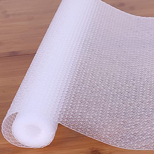 Wibiutry Shelf Liner Kitchen Drawer Mats, Non Adhesive EVA Material Refrigerator Liners with Waterproof Durable Strong Grip Fridge Mats for Cupboard, Cabinet, Drawer Liner,13.7X59 Inches,4Pack