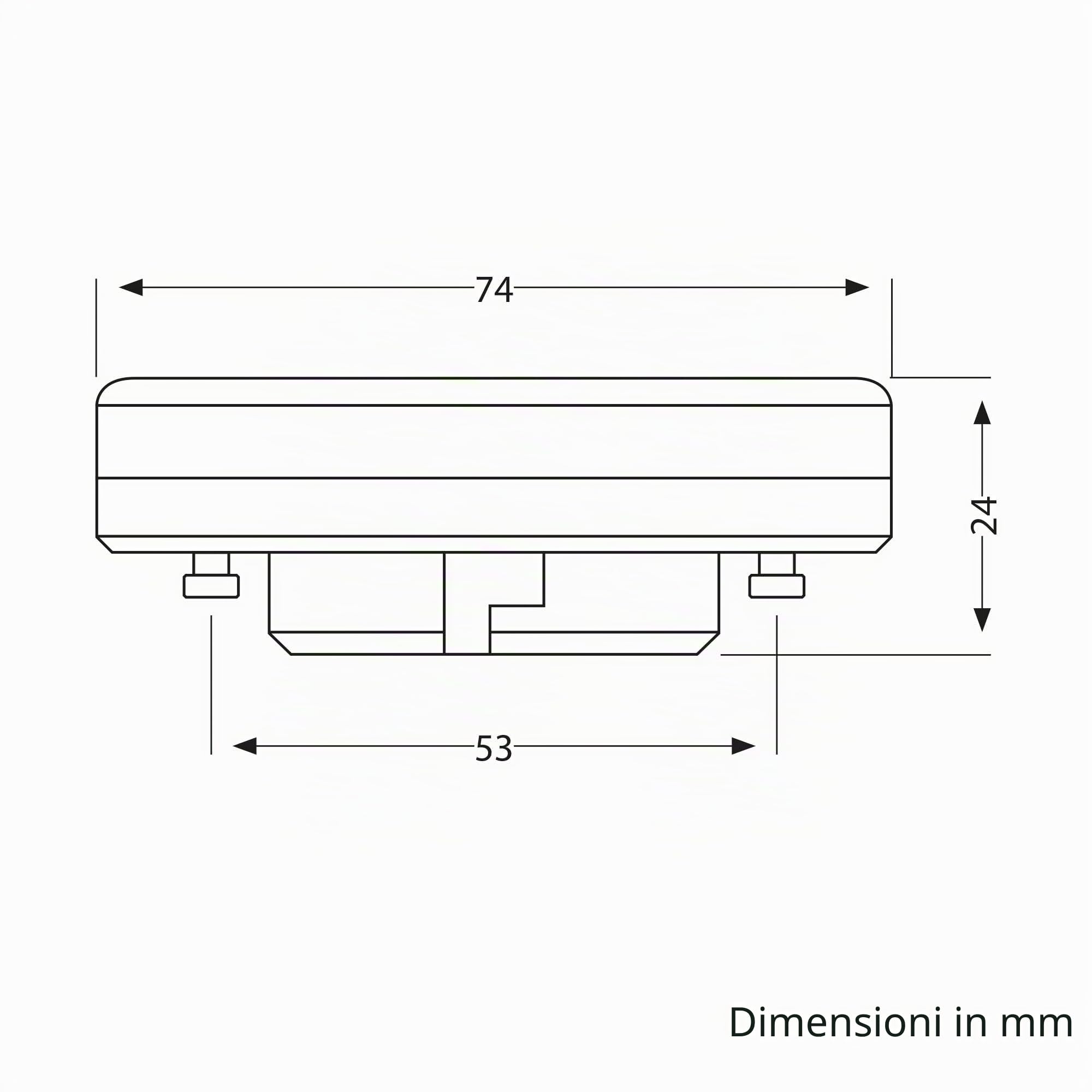 ledscom.de 4x lampadine GX53 LED RGB, bianco caldo - bianco freddo (2900-6100 K), 6,6 W, 670lm, 107°, Smart Home, WLAN, Alexa, opaco