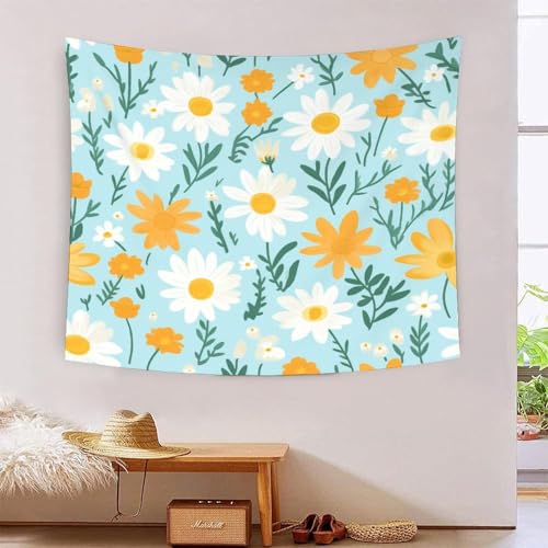 Tapisserie murales decoration salon grand tissu tenture murale fleurs