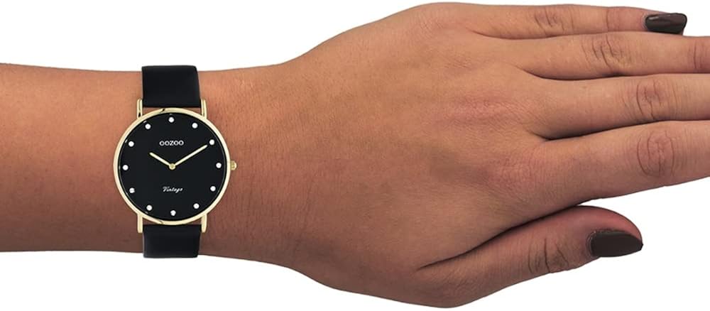 Oozoo Orologio vintage da donna – Orologio da polso da donna con cinturino in pelle 20 mm – analogico da donna Oozoo Orologio vintage da donna – Orologio da polso da donna con cinturino in pelle 20 mm – analogico da donna