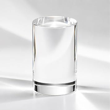 6 Pack K9 Crystal Blank Cylinders, Dia 1.97"x3.15" Laser Engraving Crystal