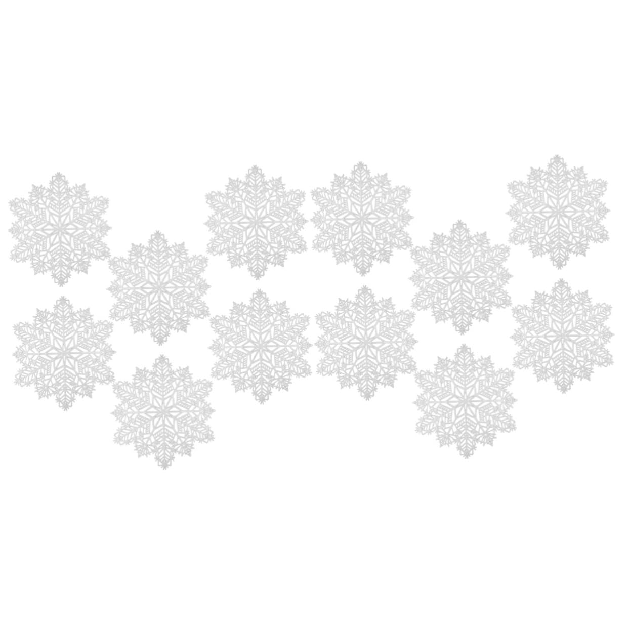 Sets de table décorations de Noël Ciieeo : lot de 12 pour décoration d'hiver