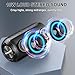 Hupoaf Portable Bluetooth Speaker with Loud Stereo Sound, Speakers Wireless Bluetooth 5.3 with 12Hrs Playtime, IPX7 Waterproof and RGB lights, Built-in Mic Outdoor Speaker for Home/Garden/Party/Travel