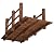 Koopee LEEXCCOS Higher Quality & Stronger Wooden Garden Bridge for Outdoors 5ft, More Durable Landscape Arch with Safety Railsm, 500lbs Capacity Decorative Pond Bridge (Stained Wood)