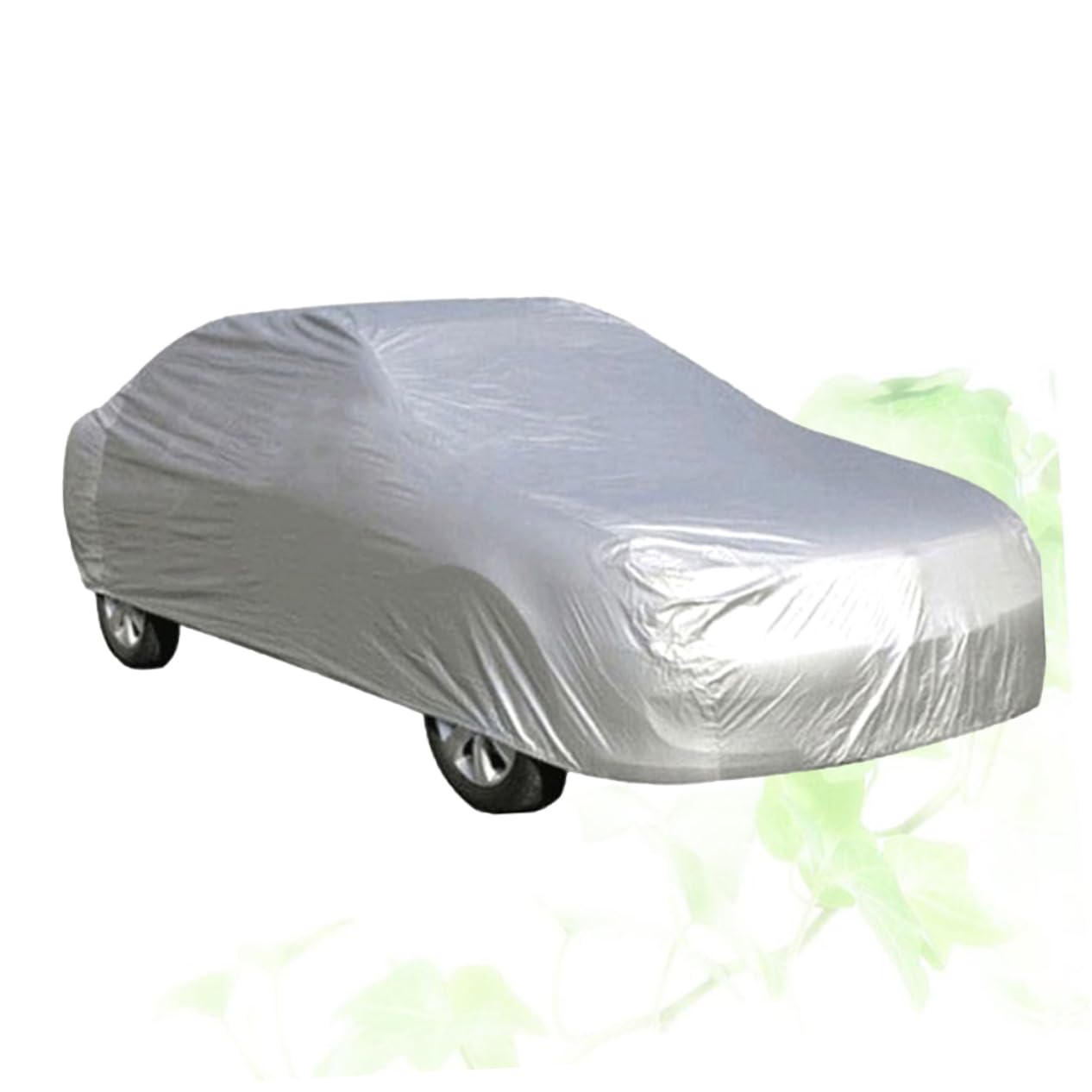 Alipis Weather Car Cover Waterproof UV Protection Size L Silver Universal Fit for Sedans and SUVs Dustproof Summer — view 8