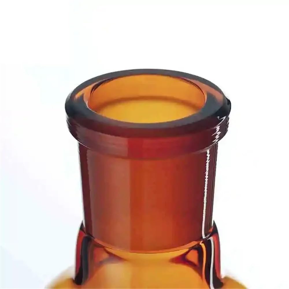 Lejek do separacji szkła borokrzemowego PTFE w kształcie laboratorium, kolor brązowy, 30-1000 ml, 19/26, 24/29 i 29/32 (500 ml Joint 24-29)