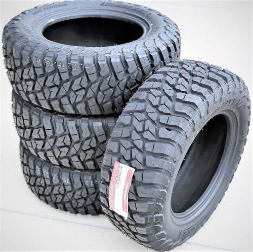 Set of 4 (FOUR) Landspider Wildtraxx M/T Mud Off-Road Light Truck Radial Tires-33X12.50R15LT 33X12.50X15 33X12.50-15 108Q Load Range C LRC 6-Ply RBL Raised Black Letters