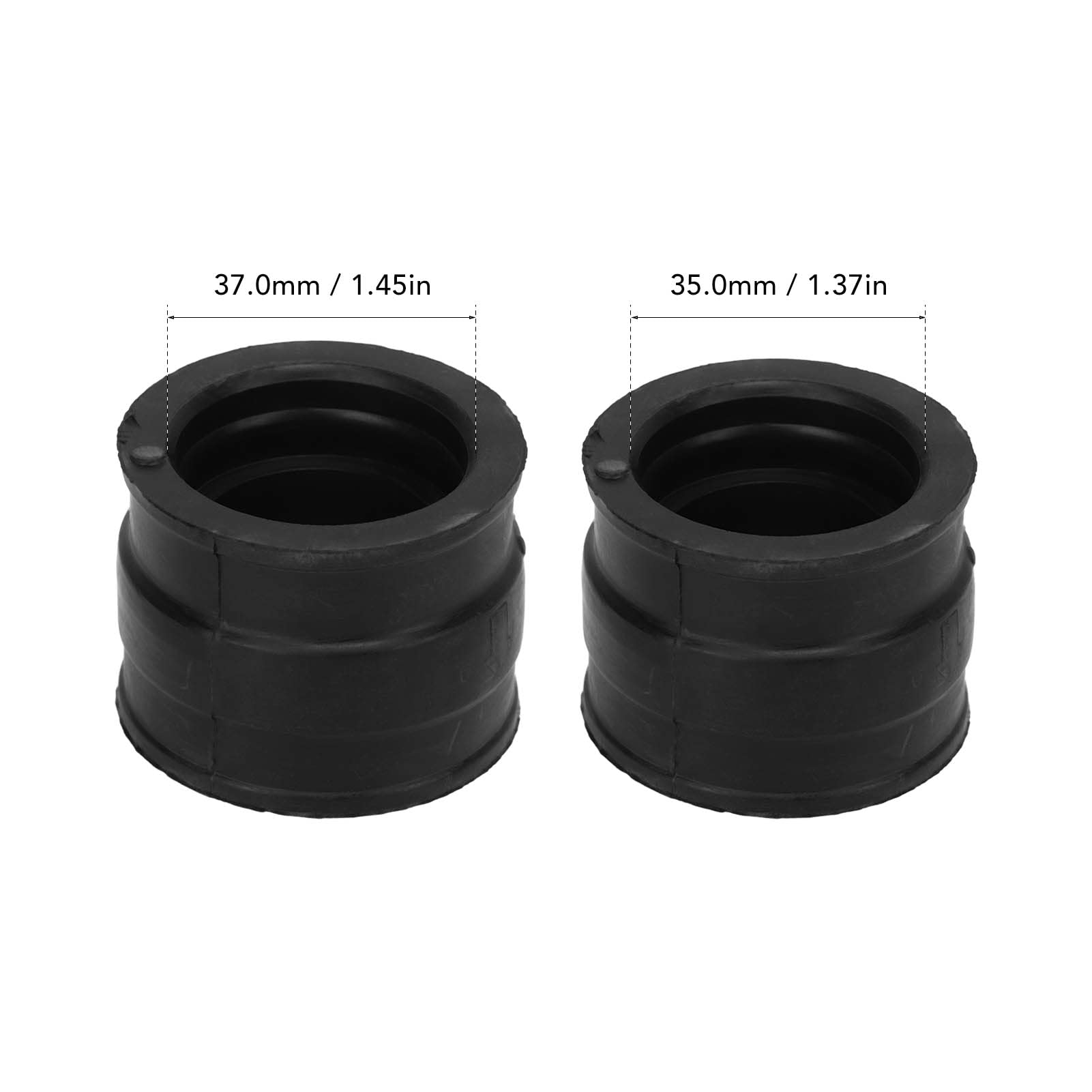 4 Pezzi Cuffia Collettore Aspirazione Carburatore, Adattatore Collettore Aspirazione Carb Gomma Da 35mm A 37mm Sostituzione Per CB650 RC03 1979-1982