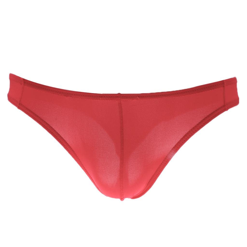 nivaa Men Low Rise Sexy Soild G-string Briefs Jockstrap Thongs Underwear XL Red-picture-19