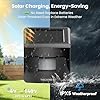 TECKNET Solar Wireless Driveway Alarm with 2600FT Long Range & 36 Melodies & 5 Volumes and Supports 4 Zones Weatherproof Motion Sensor Alarm to Protect Inside/Outside Property (1 Receiver 1 Sensor)